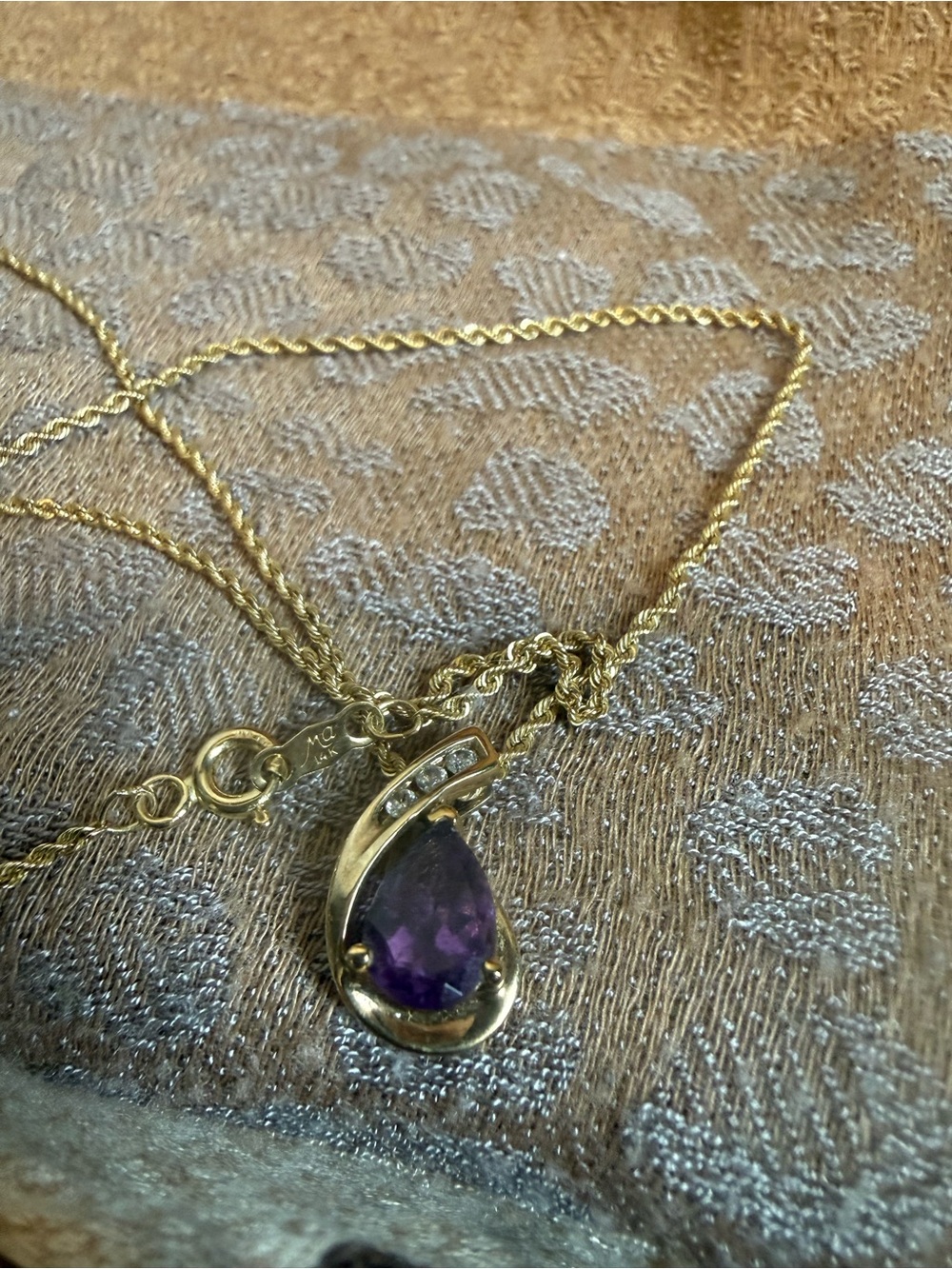 Regal Purple Amethyst and 14K Gold